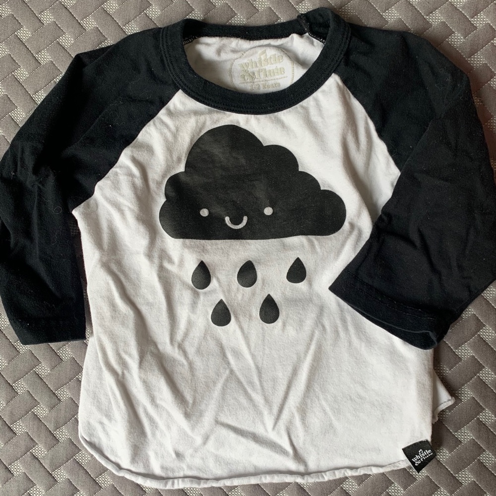 Whistle & Flute | Kawaii Cloud Baseball T-Shirt